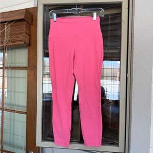 Lululemon Athletica Pink High-Waisted Leggings